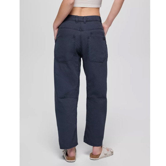 Prana Melrose Pant Womens 12 Stormy Night Relaxed Fit MR Canvas Jean 100% Cotton - Picture 2 of 11